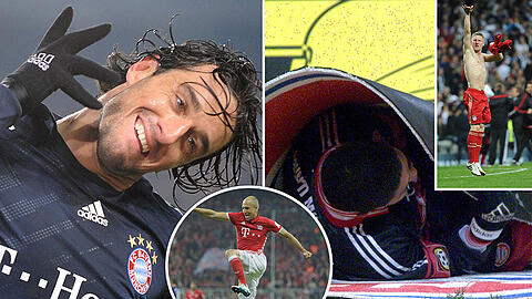 Solo-Tänzchen, Luftsprünge und Tribünen-Jubler: Sehen Sie in unserer Bilderstrecke die berühmtesten Bayern-Jubler aller Zeiten.