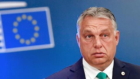 Ungarns Ministerpräsident Viktor Orban 2020 bei einem Treffen in Brüssel.