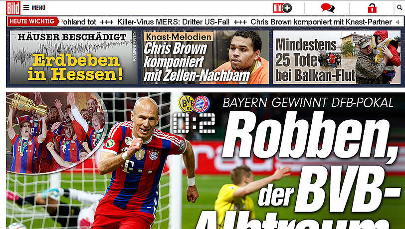 Bild.de erklärt Arjen Robben zum Albtraum für den BVB. Bild.de erklärt Arjen Robben zum Albtraum für den BVB.
