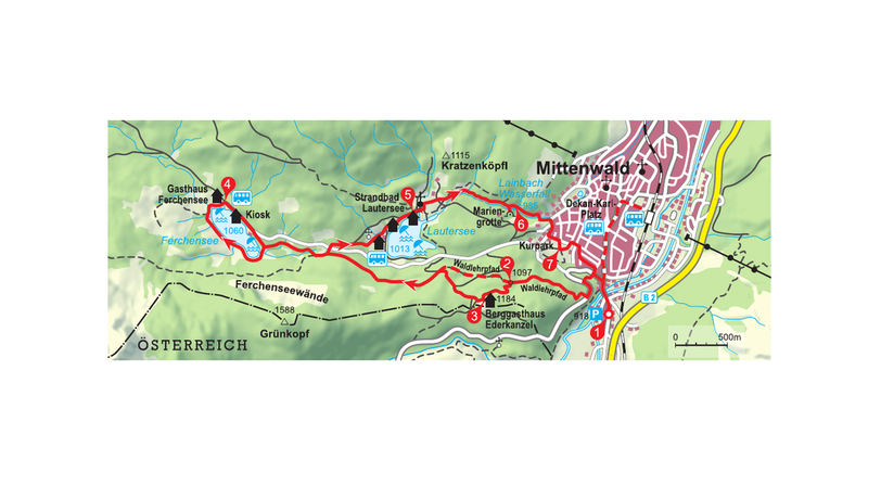 Die Mittenwalder Seen-Tour. Die Mittenwalder Seen-Tour.