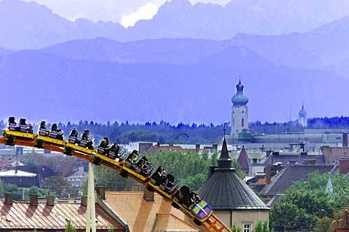 Der Föhn hat auch seine schönen Seiten: Bei gutem Wetter lassen sich dank des Fallwindes aus dem Süden die Alpen besonders gut erkennen. Wie auf diesem Bild.