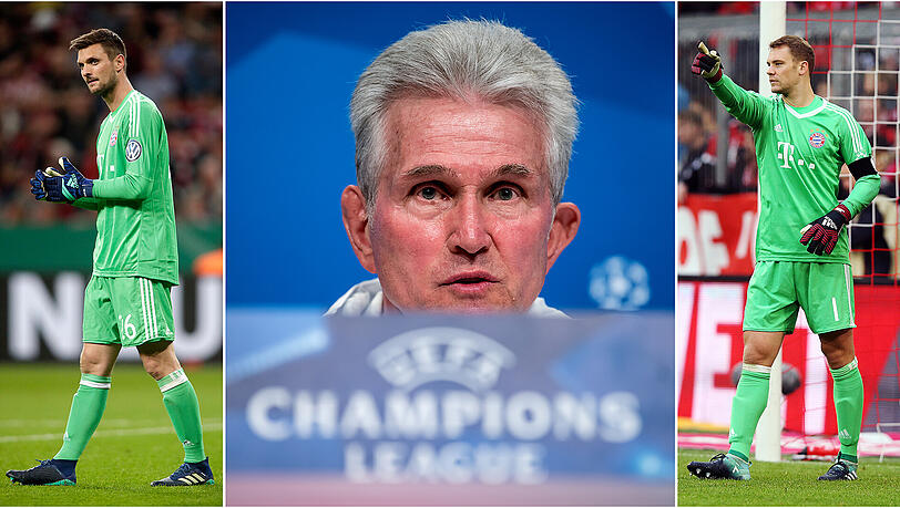 Jupp Heynckes (m.) glaubt daran, dass seine eigentliche Nummer eins Manuel Neuer (r.) in dieser Saison nochmal zum Einsatz kommt. Jupp Heynckes (m.) glaubt daran, dass seine eigentliche Nummer eins Manuel Neuer (r.) in dieser Saison nochmal zum Einsatz kommt.