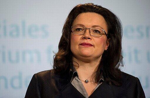 Bundesarbeitsministerin Andrea Nahles (SPD)legt schon im Januar den ersten Entwurf zu einem Gesetz über Mütterrente, "Rente mit 63" und der Reform der Erwerbsminderungsrente vor.