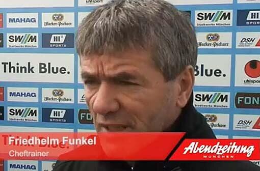 Friedhelm Funkel vor dem Zweitliga-Spiel des TSV 1860 München gegen den SC Paderborn.