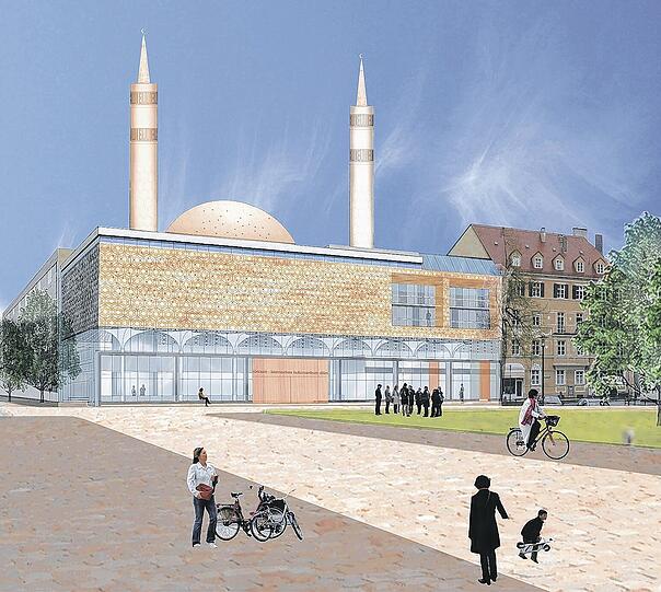 Die Moschee am Gotzinger Platz wird wohl deutlich bescheidener ausfallen.