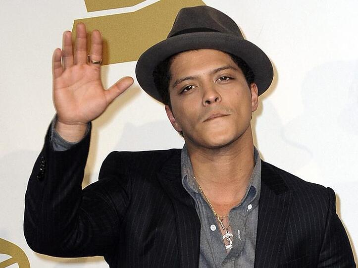 Mars erobert die deutschen Hitparaden: Sein Debütalbum «Doo-Wops & Hooligans» sprang auf Anhieb auf Platz eins.