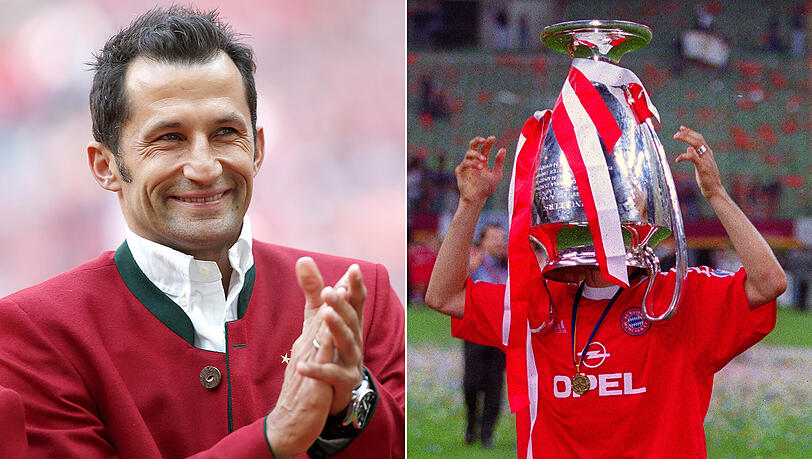 Hasan Salihamidzic heute (links) und beim Champions-League-Triumph des FC Bayern 2001. Hasan Salihamidzic heute (links) und beim Champions-League-Triumph des FC Bayern 2001.