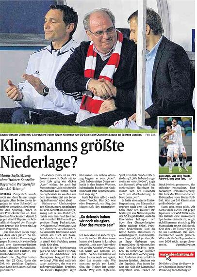 Dieser AZ-Artikel sorgte im Februar 2009 an der S&auml;bener Stra&szlig;e f&uuml;r Aufruhr.