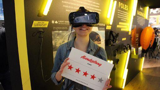 Verschiedene Filter mittels Virtual-Reality-Brille testen? Definitiv eine coole Idee mit viel Zukunftspotential! Wir vergeben vier von fünf Sternen! Verschiedene Filter mittels Virtual-Reality-Brille testen? Definitiv eine coole Idee mit viel Zukunftspotential! Wir vergeben vier von fünf Sternen!