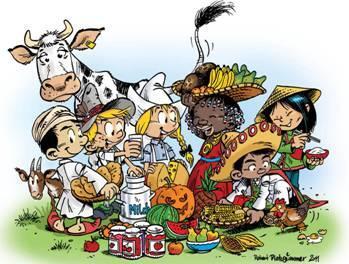 Das Plakat zum Projekt in der Kinder- und Jugendfarm.