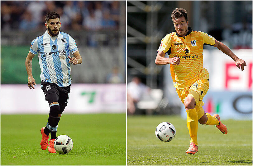 Willkommene Ablenkung für das 1860-Duo: Der Kosovare Fanol Perdedaj (l.) und der Montenegriner Stefan Mugosa reisen zu ihren Nationalteams.