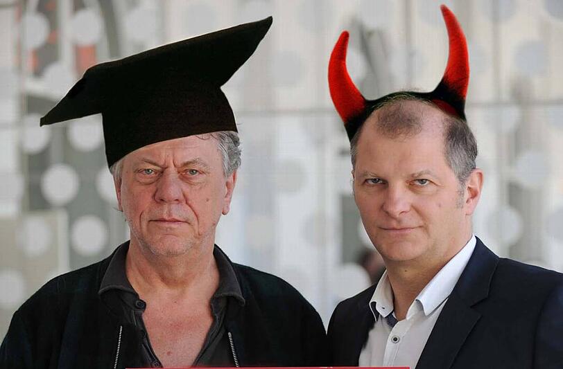 Die Zeit der Erbfeindschaft ist zwischen den städtischen Kammerspielen und dem staatlichen Residenztheater mit den beiden aktuellen Intendanten vorbei. Das wird jetzt durch Zusammenarbeit auch noch bewiesen: Der Austausch wird so weit gehen, dass die beiden benachbarten Intendanten jeweils im anderen Haus inszenieren. Johan Simons bringt Elfriede Jelineks &bdquo;FaustIn and Out&ldquo; im Juni 2014 auf die Bühne des Cuvilliés-Theaters, Ku&scaron;ej wird Regie in den Kammerspielen führen und nimmt sich den ersten &bdquo;Faust&ldquo;-Teil vor (Premiere am 24. Mai). Goethes Klassiker wird insgesamt ein Schwerpunkt sein. Junge Regisseure werden im Juli auf &bdquo;Faust II&ldquo; angesetzt.