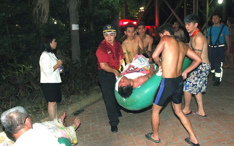 Bei einer Farbpulver-Explosion in einem Freizeitpark waren am Samstagabend mehr als 500 Menschen verletzt worden.