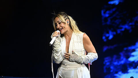 Sarah Connor live auf der B&uuml;hne in der Olympiahalle.