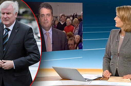 Horst Seehofer (CSU) hatte sich nach dem Interview im "heute-journal" auf die Seite von Sigmar Gabriel (SPD) gestellt.