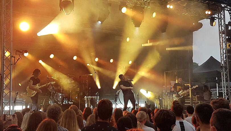 Grandioser Auftritt: Frontmann Dan Reynolds und die Imagine Dragons. Grandioser Auftritt: Frontmann Dan Reynolds und die Imagine Dragons.