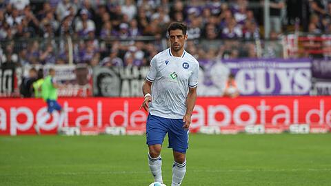 Kam bei seiner KSC-Rückkehr im ersten Pflichtspiel gleich zu einem Sieg: Lars Stindl.