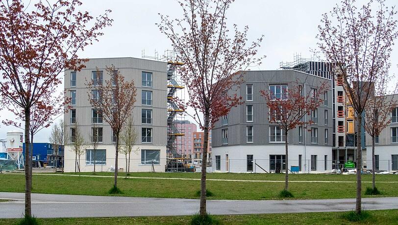 Gerade fertig: Das Projekt WagnisWest der Genossenschaft Wagnis in Freiham.