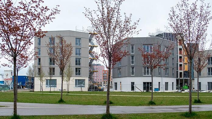 Gerade fertig: Das Projekt WagnisWest der Genossenschaft Wagnis in Freiham.