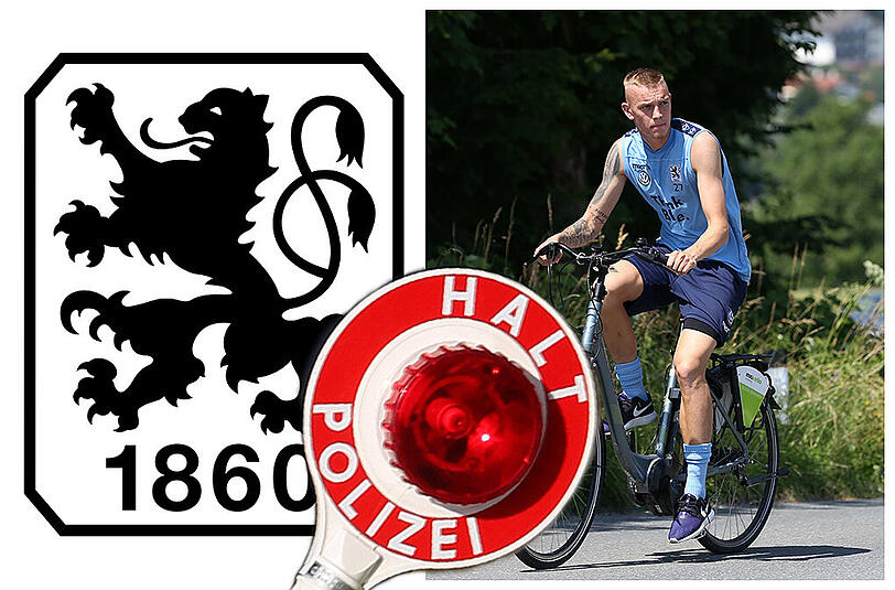 Löwen-Kicker Marius Wolf wurde beim radeln im Trainingslager der Sechziger von der Polizei angehalten.