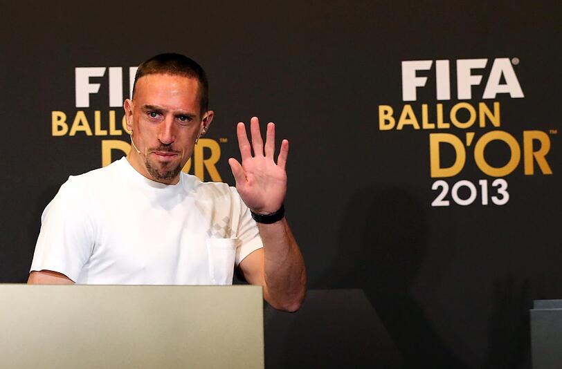 Wahl Weltfußballer in Zürich. Franck Ribéry