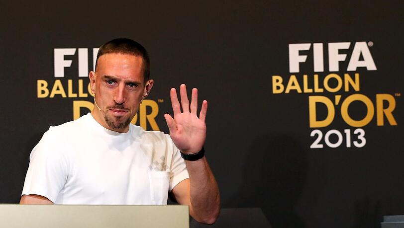 Wahl Weltfußballer in Zürich. Franck Ribéry Wahl Weltfußballer in Zürich. Franck Ribéry