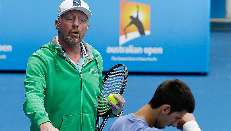 Erfolgreiches Team: Novak Djokovic und Trainer Boris Becker. Aber ist Becker wirklich ausschlaggebend? Erfolgreiches Team: Novak Djokovic und Trainer Boris Becker. Aber ist Becker wirklich ausschlaggebend?
