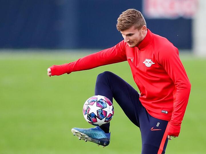 Spieler Timo Werner von RB Leipzig nimmt am Training teil. Foto: Jan Woitas/dpa-Zentralbild/dpa/Archivbild