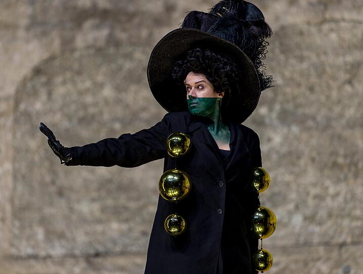 Richard Strauss' Oper "Salome" in der Inszenierung von Romeo Castellucci in der Felsenreitschule.