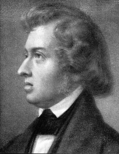 Zeitgenössisches Porträt des polnischen Komponisten und Pianisten Frederic Chopin. Zeitgenössisches Porträt des polnischen Komponisten und Pianisten Frederic Chopin.