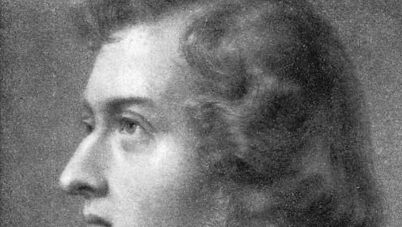 Zeitgen&ouml;ssisches Portr&auml;t des polnischen Komponisten und Pianisten Frederic Chopin.