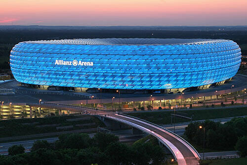 Die Festung der Löwen, die Allianz Arena.