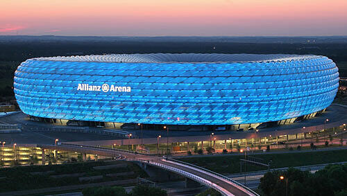 Die Festung der Löwen, die Allianz Arena. Die Festung der Löwen, die Allianz Arena.