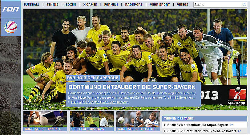 Das schreiben die deutschen Medien über den 4:2-Erfolg des BVB im Supercup.