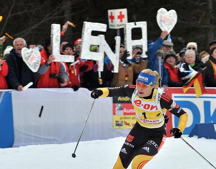 Die WM in Ruhpolding: Magdalena Neuners Siegeszug - sehen Sie hier die Bilder
