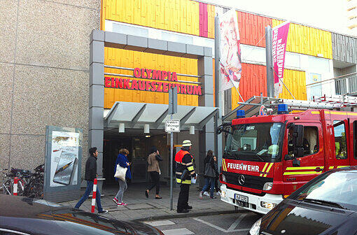 Feuerwehreinsatz im OEZ