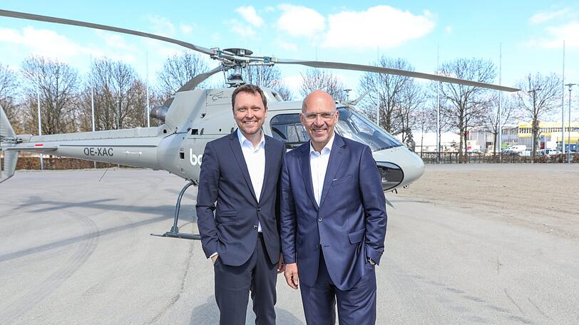 Die beiden Chefs: Stefan Rummel (Messe-Geschäftsführer) und Klaus Dittrich (Messe-Chef).