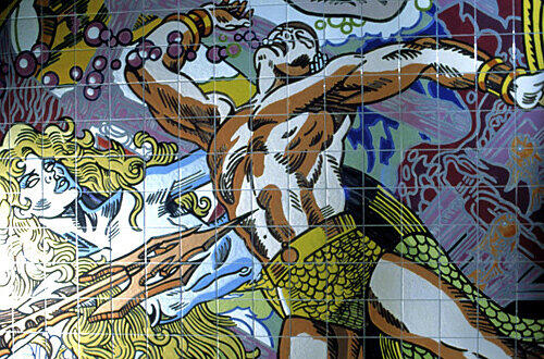 Kunstwerk in der Metro, Foto: Antonio Sacchetti