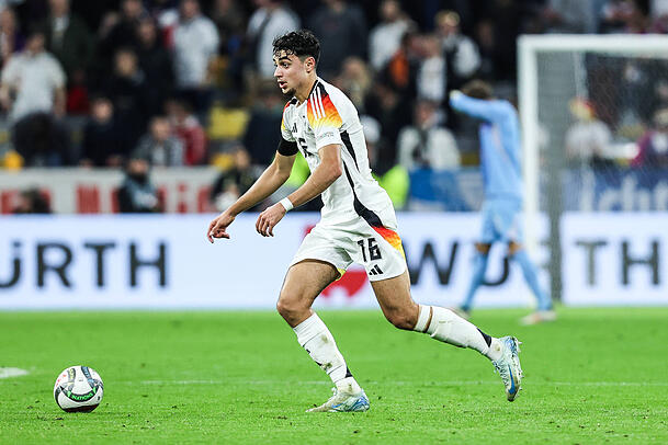 Überzeugte auch im DFB-Team: Aleksandar Pavlovic. Überzeugte auch im DFB-Team: Aleksandar Pavlovic.
