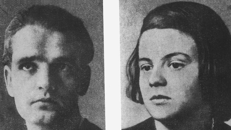 Undatierte Porträtaufnahmen der Geschwister Hans und Sophie Scholl. Die beiden Widerstandskämpfer gegen das Naziregime gehörten der von Hans Scholl gegründeten Organisation "Weiße Rose" an. Beide wurden bei einer Flugblattaktion am 18.02.1943 verhaftet, vier Tage später vom Volksgerichtshof zum Tode verurteilt und hingerichtet. Undatierte Porträtaufnahmen der Geschwister Hans und Sophie Scholl. Die beiden Widerstandskämpfer gegen das Naziregime gehörten der von Hans Scholl gegründeten Organisation "Weiße Rose" an. Beide wurden bei einer Flugblattaktion am 18.02.1943 verhaftet, vier Tage später vom Volksgerichtshof zum Tode verurteilt und hingerichtet.