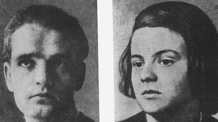 Undatierte Porträtaufnahmen der Geschwister Hans und Sophie Scholl. Die beiden Widerstandskämpfer gegen das Naziregime gehörten der von Hans Scholl gegründeten Organisation "Weiße Rose" an. Beide wurden bei einer Flugblattaktion am 18.02.1943 verhaftet, vier Tage später vom Volksgerichtshof zum Tode verurteilt und hingerichtet.
