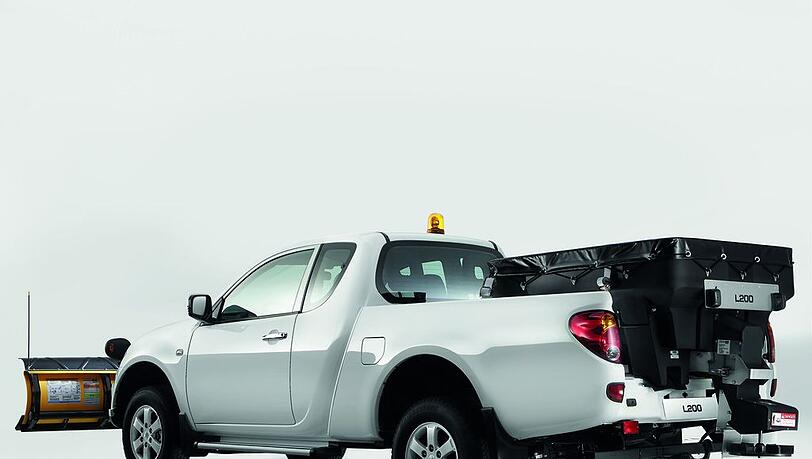 Der Mitsubishi L 200 für den Winterdienst. Der Mitsubishi L 200 für den Winterdienst.