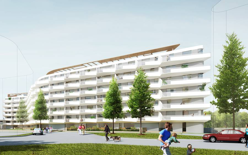 Die Entwürfe: So soll die neue Mitte Baumkirchens ausschauen.