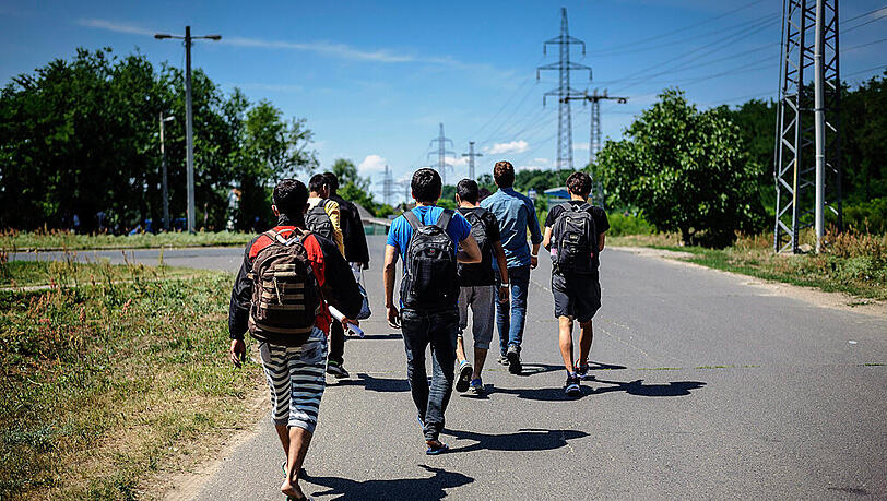 Die Gruppe war auf einer Landstraße unterwegs als der Unfall passierte (Symbolbild).