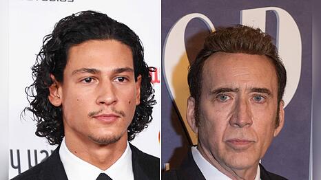 Emilio Sakraya (l.) dreht einen Film mit Nicolas Cage.