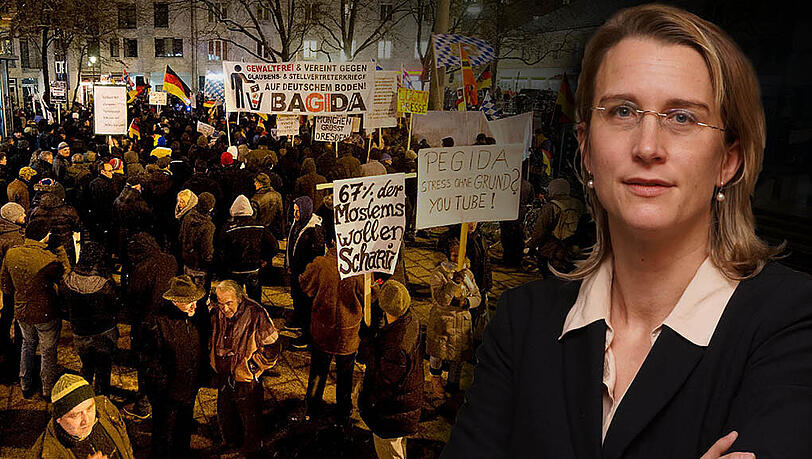 Vergangenen Montag am Goetheplatz: Die "Bayern gegen die Islamisierung des Abendlandes" treffen sich am Goetheplatz, darunter zahllose gewaltbereite Neonazis. Miriam Heigl spricht in der AZ über modernen Rechtsextremismus. Die promovierte Politikwissenschaftlerin und Soziologin ist Leiterin der städtischen Fachstelle gegen Rechtsextremismus. Vergangenen Montag am Goetheplatz: Die "Bayern gegen die Islamisierung des Abendlandes" treffen sich am Goetheplatz, darunter zahllose gewaltbereite Neonazis. Miriam Heigl spricht in der AZ über modernen Rechtsextremismus. Die promovierte Politikwissenschaftlerin und Soziologin ist Leiterin der städtischen Fachstelle gegen Rechtsextremismus.