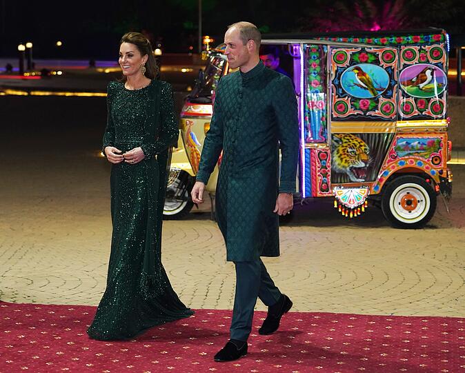 Herzogin Kate und ihr Gatte Prinz William am zweiten Tag ihrer Pakistanreise (14. bis 18. Oktober 2019).