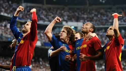 So schön feiert es sich beim Erzfeind: Die Barcelona-Stars bejubeln den 6:2-Triumph im Bernabeu-Stadion So schön feiert es sich beim Erzfeind: Die Barcelona-Stars bejubeln den 6:2-Triumph im Bernabeu-Stadion