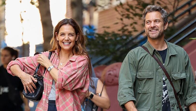 Katie Holmes und Joshua Jackson am Set von "Happy Hours".