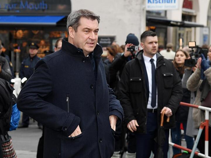 Markus Söder (CSU), Ministerpräsident von Bayern, bei der Trauerfeier.